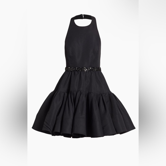 Sachin & Babi Trina Faille Halter Minidress Size 10 - Picture 3 of 4